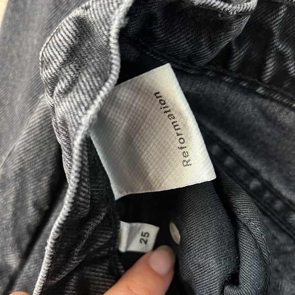 Reformation Black Jeans Size 25 - Picture 3 of 7